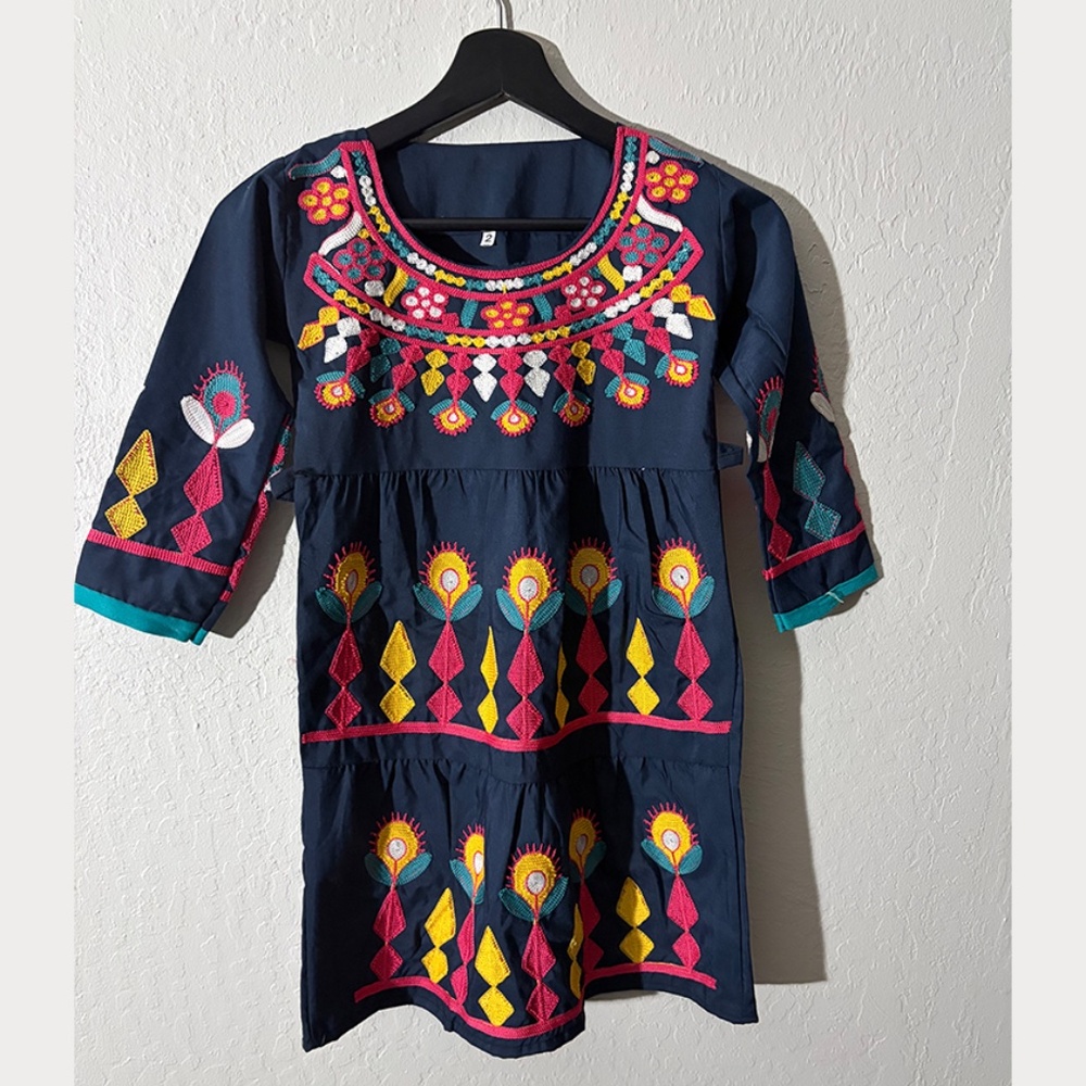 Girls Midi Ecletic Dress.